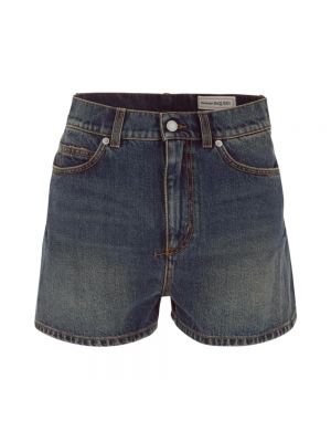 Jeans shorts Alexander Mcqueen blau