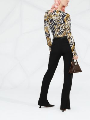 Body z nadrukiem Versace Jeans Couture czarny