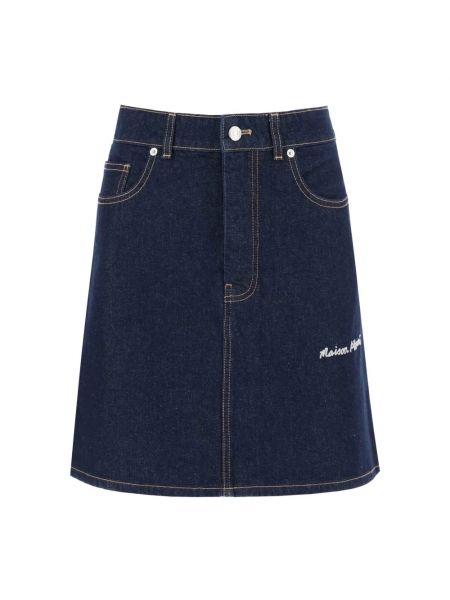Niebieska spódnica jeansowa Maison Kitsune