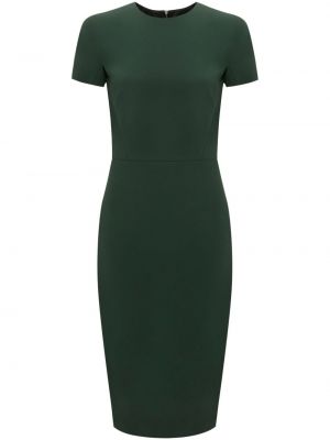 Midi suknele slim fit Victoria Beckham žalia