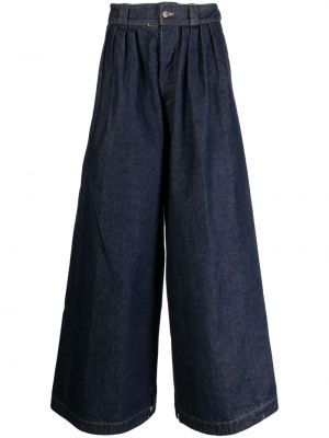 Pantaloni baggy plissettati Maison Margiela blu