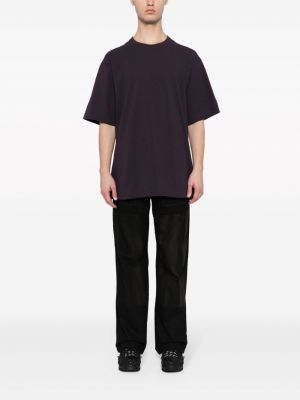 Medvilninis marškinėliai Y-3 violetinė