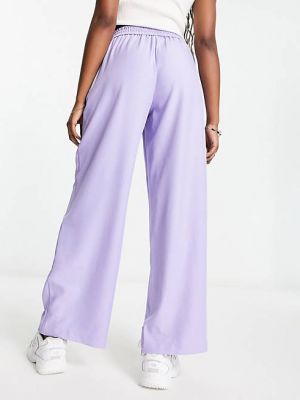 Широкие брюки Vila фиолетовые
