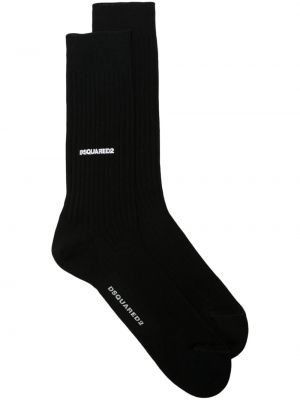 Βαμβακερός κάλτσες Dsquared2 μαύρο