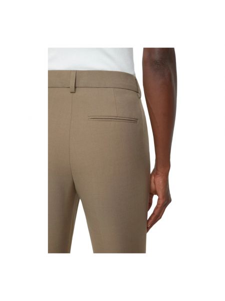 Pantalones rectos slim fit Closed marrón
