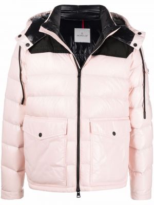 Hette vattert jakke Moncler rosa