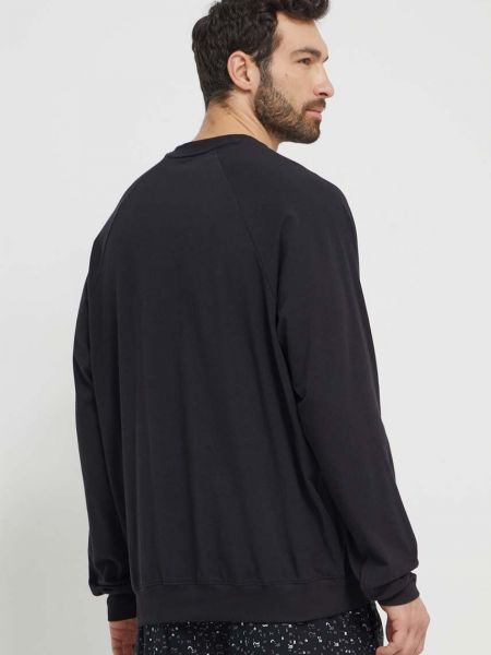 Tričko s dlouhým rukávem s potiskem s dlouhými rukávy Calvin Klein Underwear černé
