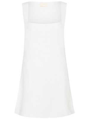 Mini vestido de lino Posse blanco