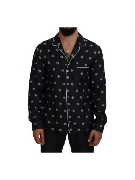 Pyjama mit print Dolce & Gabbana schwarz