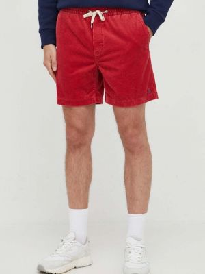 Szorty sztruksowe Polo Ralph Lauren czerwone