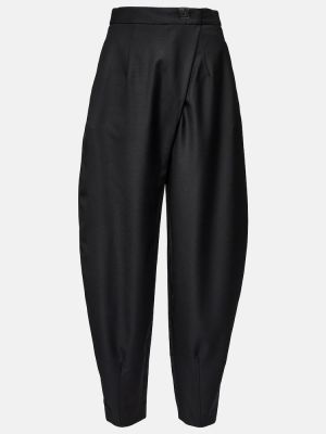 Vlněné kalhoty Loewe černé