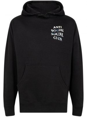 Mikina s kapucí Anti Social Social Club, černá