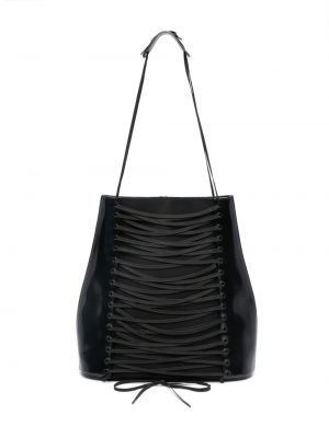 Δερμάτινη τσάντα ώμου Jean Paul Gaultier Pre-owned μαύρο