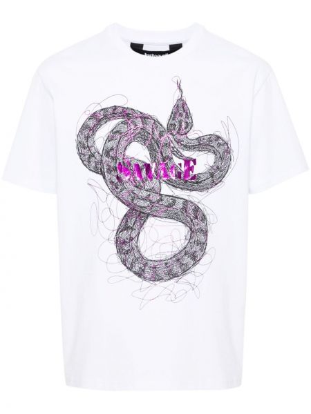 T-krekls ar apdruku ar čūskas rakstu Just Cavalli