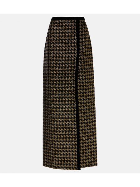 Tweed maxi nederdel Nina Ricci sort