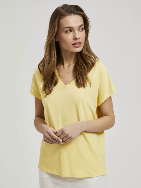 Marškinėliai Moodo geltona