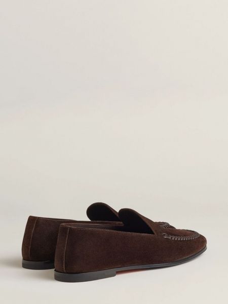 Loafers en suède Hermès Pre-owned marron