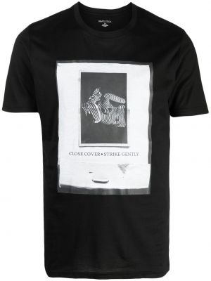 T-krekls ar apdruku Private Stock melns
