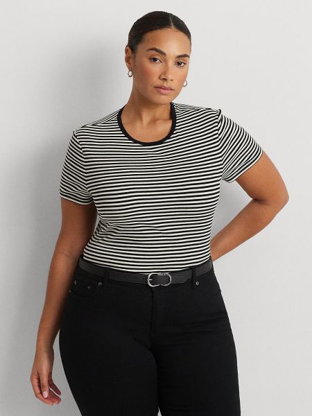 Camiseta a rayas Lauren Ralph Lauren Woman negro