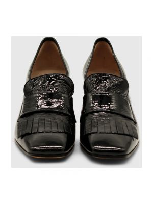 Leder loafer mit absatz Pomme D'or schwarz