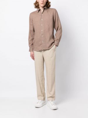 Chemise avec manches longues Man On The Boon. marron