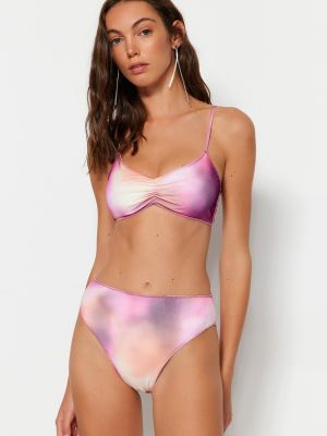 Bikini cu gradient Trendyol roz