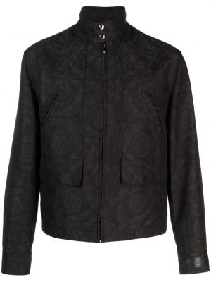 Blouson bomber à imprimé en jacquard Versace