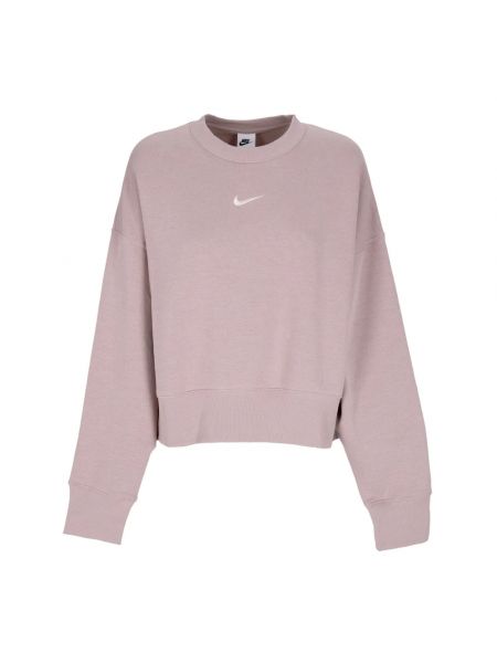 Oversize sweatshirt mit rundhalsausschnitt Nike beige