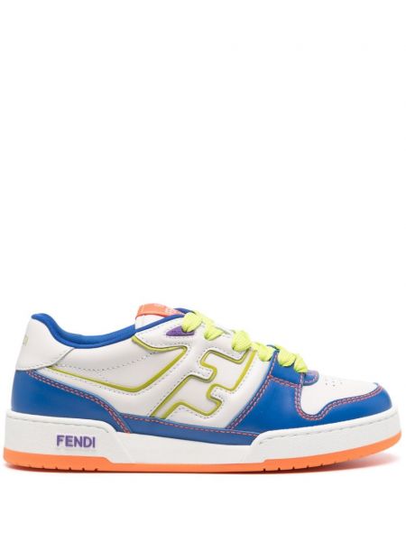 Deri sneaker Fendi beyaz