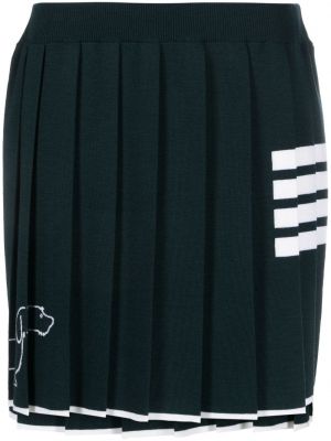 Plisirana mini suknja Thom Browne zelena