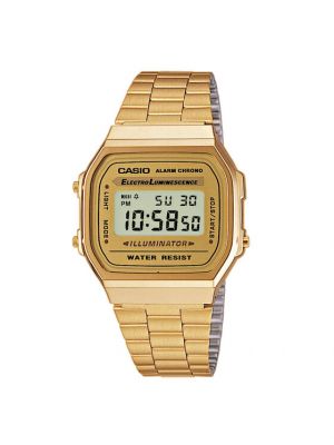 Retro hodinky Casio zlatá