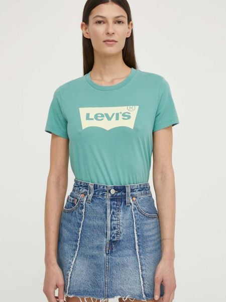 Pamučna majica Levi's® zelena