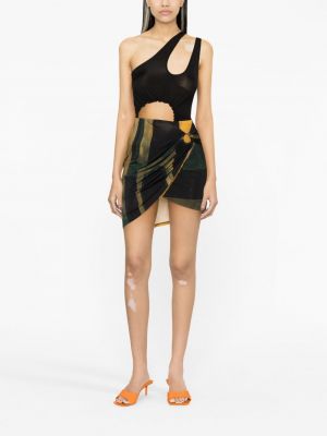 Asymetrické mini sukně Louisa Ballou černé