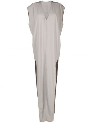 Sukienka z dekoltem w serek Rick Owens szara