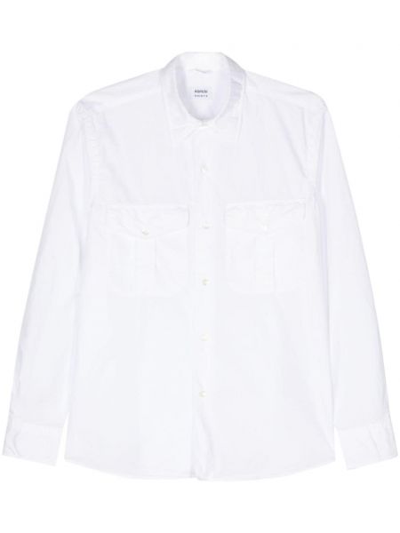 Bílá bavlněná košile Aspesi