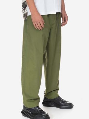 Jednobarevné kalhoty Taikan zelené