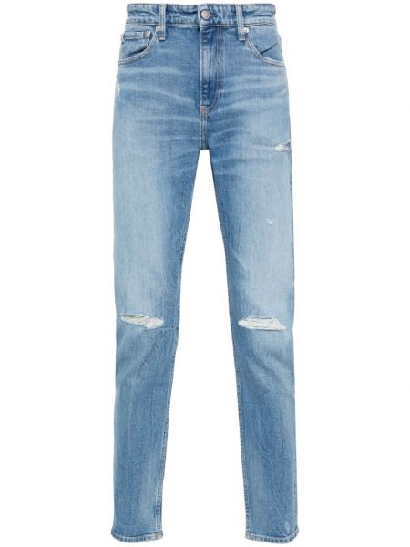 Skinny džíny s oděrkami Calvin Klein Jeans