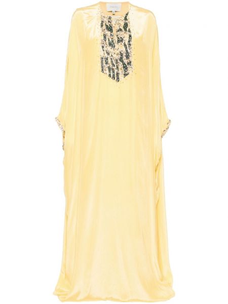 Flitrované šaty Shatha Essa žltá