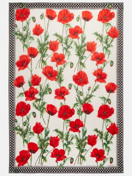 Кашмирен шал на цветя Dolce&gabbana