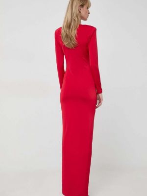 Testhezálló hosszú ruha Nissa piros
