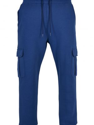 Pantaloni sport cu buzunare Urban Classics albastru