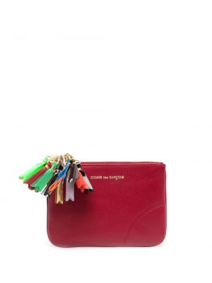 Kožená peněženka na zip Comme Des Garçons Wallet červená