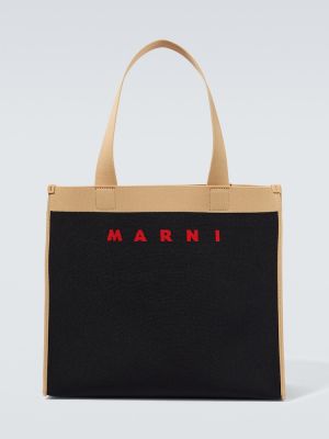 Жакардови шопинг чанта Marni