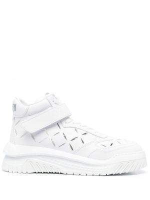 Bőr sneakers Versace fehér