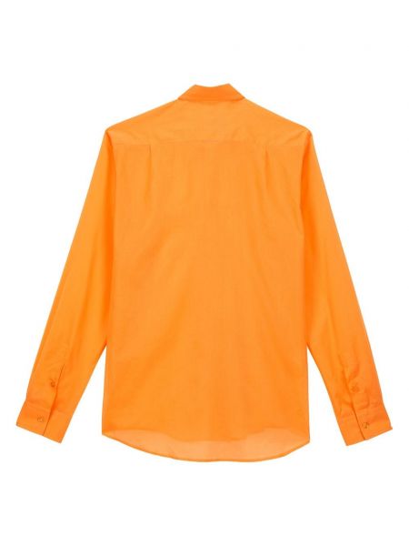 Haftowana koszula Vilebrequin pomarańczowa
