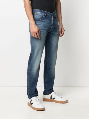 Straight fit džíny s nízkým pasem Pt01 modré