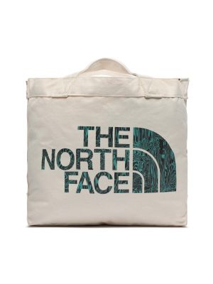 Bombažna nakupovalna torba The North Face zelena