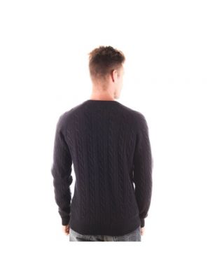 Sweter wełniany Gant niebieski