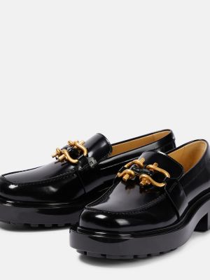Loafers di pelle Bottega Veneta nero