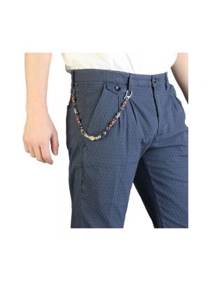 Pantalones chinos de algodón Yes Zee azul